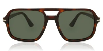 Persol Po3328s 24/31 Men's Sunglasses Tortoiseshell Size 55 In Green