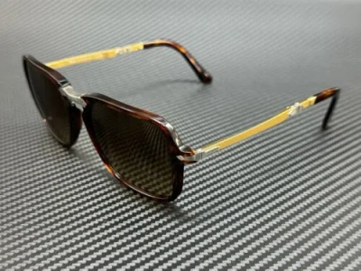 Pre-owned Persol Po3330s 24 85 Havana Brown Gradient Unisex 54 Mm Sunglasses