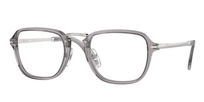 Persol Po3331v 309 Men's Glasses Clear Size 50 - Free Lenses - Blue Light Block Available In Gray