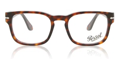 Persol Po3334v Men's Glasses, Tortoiseshell, Size 53 In Brown