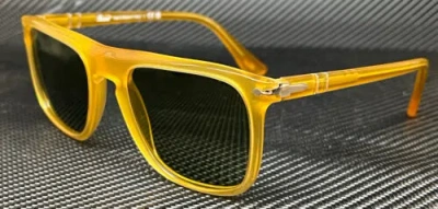 Pre-owned Persol Po3336s 204 4e Miele Yellow Unisex 57 Mm Sunglasses