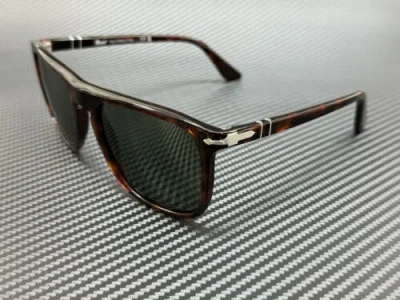 Pre-owned Persol Po3336s 24 31 Havana Brown Green Men's 54 Mm Sunglasses