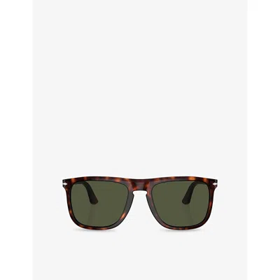 Persol Po3336s Pilot-frame Acetate Sunglasses In Brown