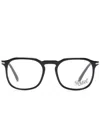 Persol Po3337v Logo-engraved Round-frame Glasses In Schwarz