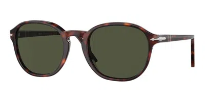 Persol Po3343s 24/31 Men's Sunglasses Tortoiseshell Size 53 In Green