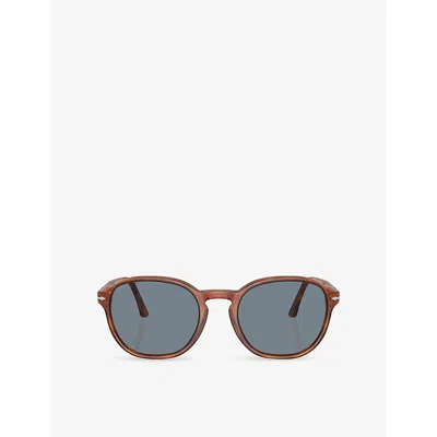 Persol Po3343s Pillow-frame Acetate Sunglasses In Brown
