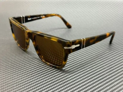 Pre-owned Persol Po3348s 121033 Havana Brown Unisex 57 Mm Sunglasses