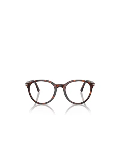 Persol Full-rimmed Plano Lenses In Brown