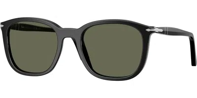 Persol Po3355s Polarized 95/58 Men's Sunglasses  Size 52 In Black