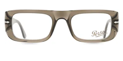 Persol Po3362v Wes Men's Glasses, Clear, Size 52 In Gray