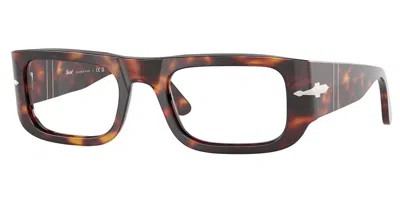 Persol Po3362v Wes Men's Glasses, Tortoiseshell, Size 52 In Brown