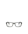 Persol 0po3364v Translucent Grey Acetate Rectangular Eyeglasses In Blue