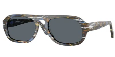 Persol Po3369s 1222r5 Men's Sunglasses Blue Size 56