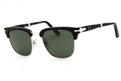Persol Po3375s Clubmaster-style Polarized Sunglasses In Black