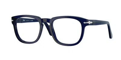 Persol Po3376v 181 Men's Glasses Blue Size 50 - Free Lenses - Blue Light Block Available In Cobalt Blue