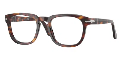 Persol Po3376v Men's Glasses, Tortoiseshell, Size 52 In Brown