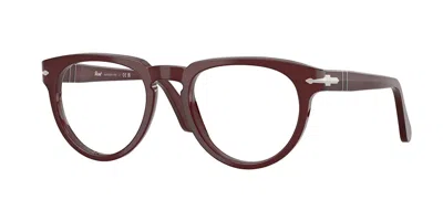 Persol Po3377v 1257 Men's Glasses Burgundy Size 50 - Free Lenses - Blue Light Block Available