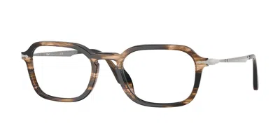 Persol Po3381v 1236 Occhiali Da Vista Marroni Per Uomo (solo Montatura)