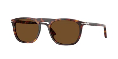Persol Po3391s Gae Polarized 24/57 Men's Sunglasses Tortoiseshell Size 53 In Pattern