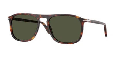 Persol Po3392s 24/31 Men's Sunglasses Tortoiseshell Size 54 In Green