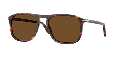 Persol Po3392s Polarized 24/57 Men's Sunglasses Tortoiseshell Size 54 In Brown