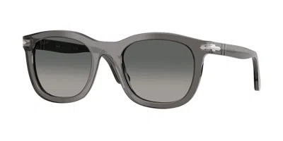 Persol Po3395s 119671 Men's Sunglasses Grey Size 52 In Black