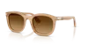 Persol 53mm Rectangular Sunglasses In Brown