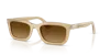Persol 53mm Rectangular Sunglasses In Brown