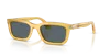 Persol 53mm Rectangular Sunglasses In Gold