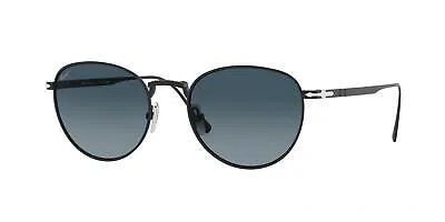Pre-owned Persol Po5002st 8004q8 Phantos Mt Black Azure Grad Blue 51 Mm Men's Sunglasses