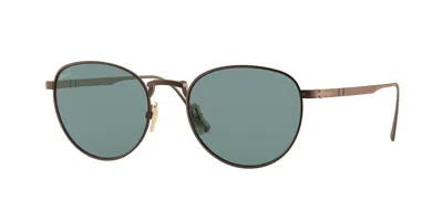Persol Po5002st Polarized 8003p1 Men's Sunglasses Brown Size 51 In Bronze