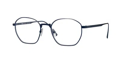 Persol Po5004vt 8002 Men's Glasses Blue Size 48 - Free Lenses - Blue Light Block Available In Neutral