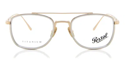Persol Po5005vt 8005 Occhiali Da Vista Oro Per Uomo (solo Montatura) In Multi