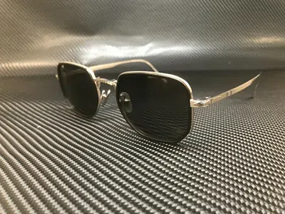 Pre-owned Persol Po5006st 8006b1 Silver Black Square Round Men's Titanium 47 Mm Sunglasses In Gray