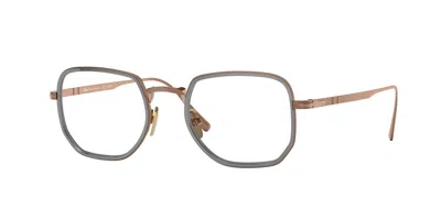 Persol Po5006vt 8007 Men's Glasses Brown Size 47 - Free Lenses - Blue Light Block Available