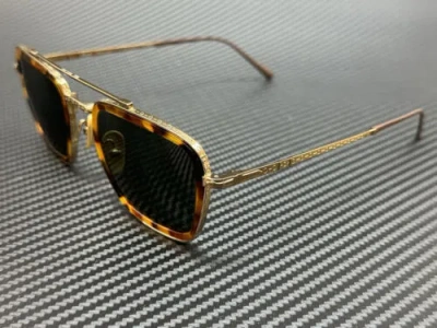 Pre-owned Persol Po5012st 801358 Gold Green Polarized Unisex 51 Mm Sunglasses
