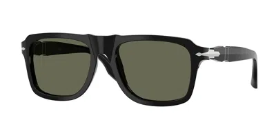Persol Po8002s Polarized 95/58 Men's Sunglasses Black Size 55