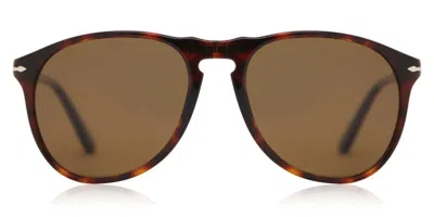Persol Po9649s Polarized 24/57 Men's Sunglasses Tortoiseshell Size 55 In Brown