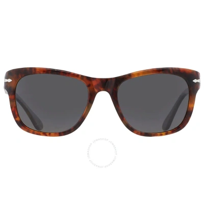 Persol Polarized Black Square Unisex Sunglasses Po3313s 108/48 55
