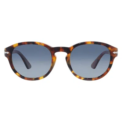 Persol Polarized Blue Gradient Oval Unisex Sunglasses Po3304s 1052s3 53 In Pink