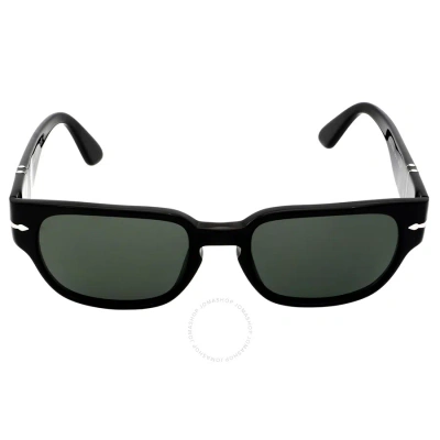 Persol Polarized Green Rectangular Men's Sunglasses Po3245s 95/58 52