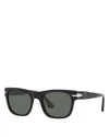 Persol Polarized Rectangle Sunglasses, 52mm In Neutral