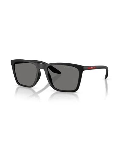 Persol Prada Linea Rossa Men's Polarized Sunglasses, Ps B08s In Black