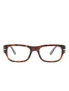 Persol Rectangle-frame Glasses In Brown