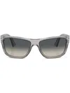 Persol Rectangle-frame Glasses In Grey
