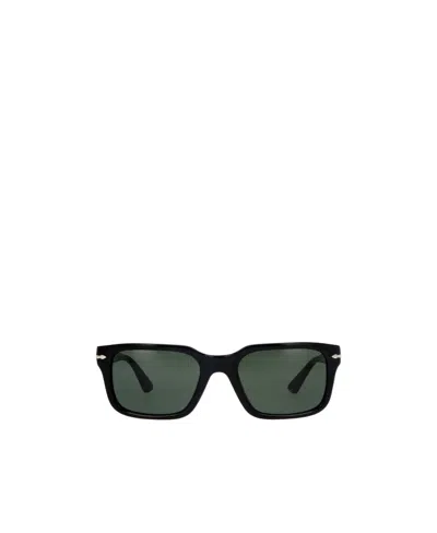 Persol Rectangle Frame Sunglasses In Black
