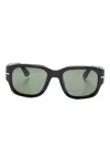 Persol Rectangle-frame Sunglasses In Black