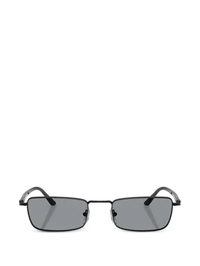 Persol Rectangle Frame Sunglasses In Black