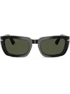 Persol Rectangle-frame Sunglasses In Black