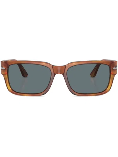 Persol Rectangle-frame Sunglasses In Braun